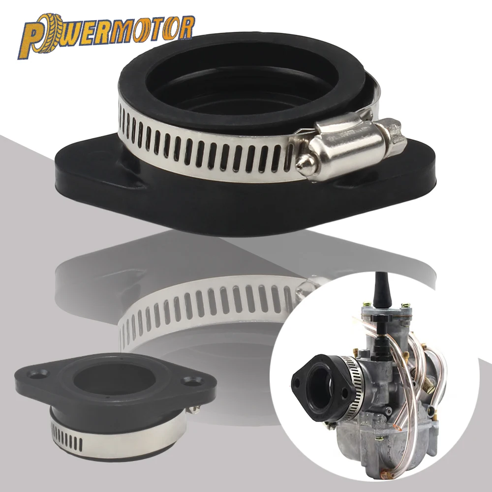 Мотоциклетный 2-тактный адаптер карбюратора на входе резиновая впускная труба