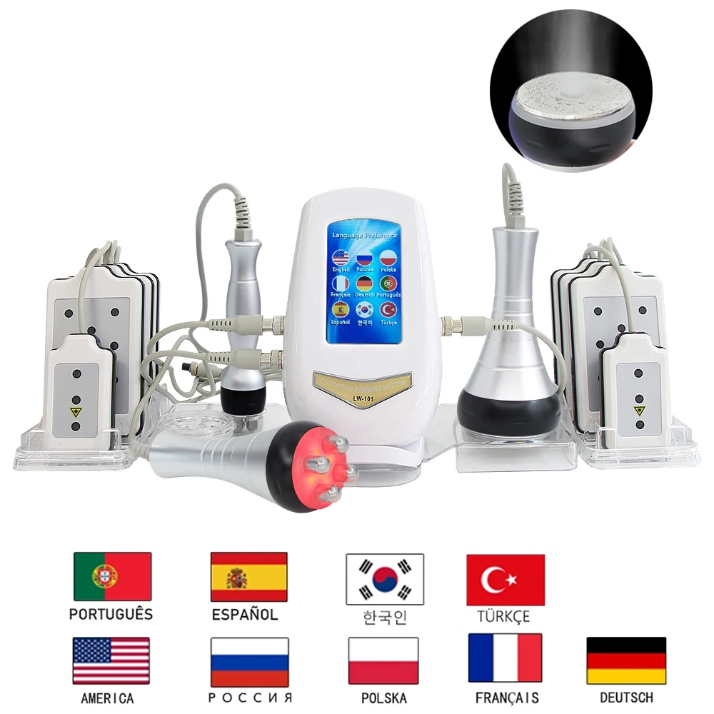 

4 in 1 40K Weight Loss Beauty Device Fat Burning Cavitation Machine Anti-wrinkle RF Lifting Facial Body Shaping Machine