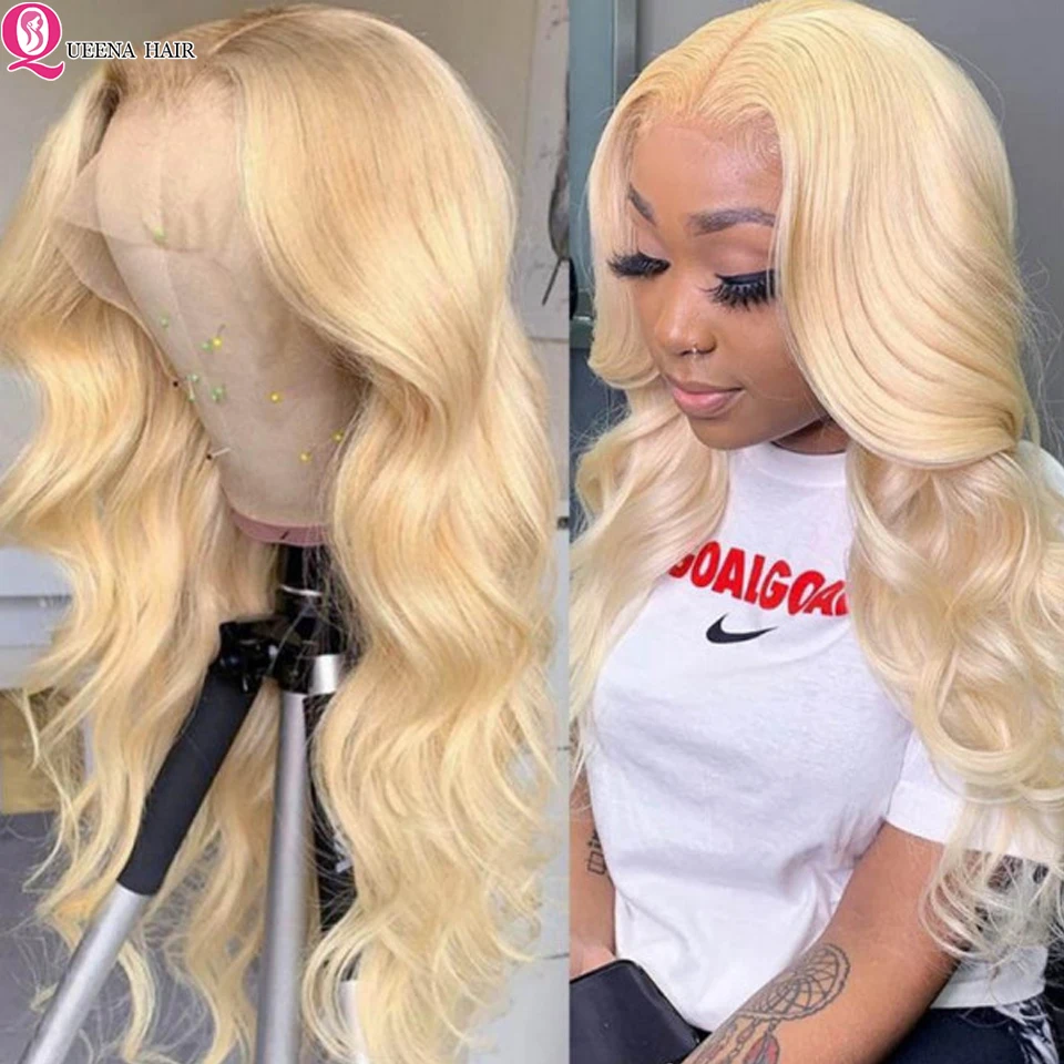 613 Body Wave Blonde Lace Front Wig human hair 13x4 HD Lace Front Human Hair Wigs Transparent Lace Wigs for Women 180% Density