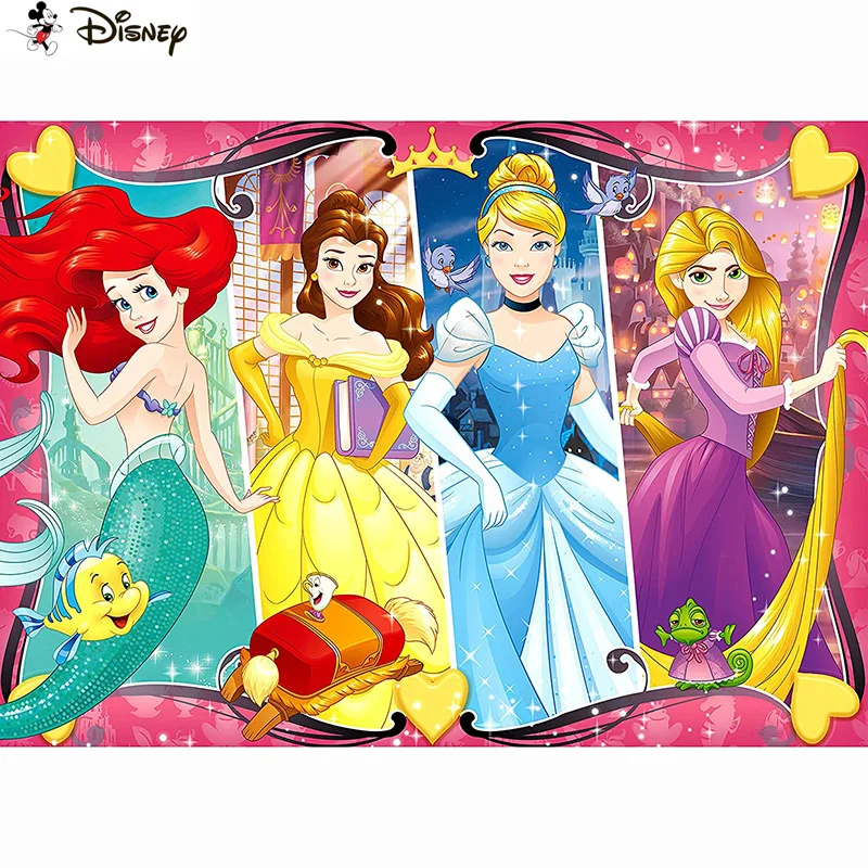 

Алмазная живопись Disney, вышивка крестиком «мультяшная принцесса», полноразмерная, круглая, «сделай сам», 5d алмазная вышивка, картина стразы, ...