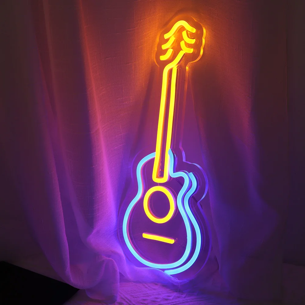 guitar neon lights, led neon sign, led neon board,flexible led neon,faux neon