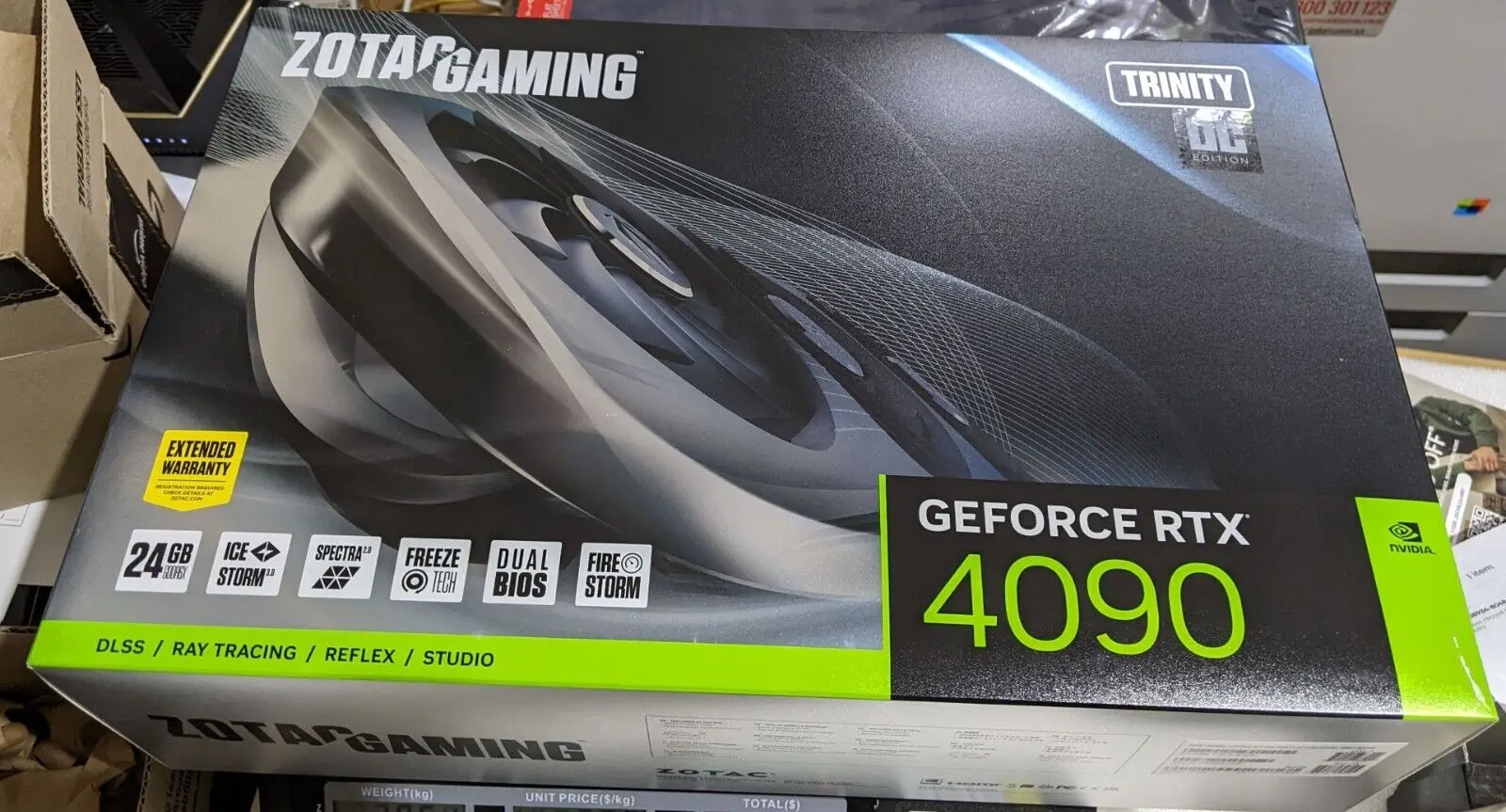 

Видеокарта ZOTAC игровая GeForce RTX 4090 Trinity OC 24 ГБ