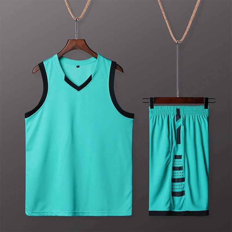 

2022 New High quality Men Basketball Set Uniforms kits Sports clothes Kids basketball jerseys college tracksuits breathable