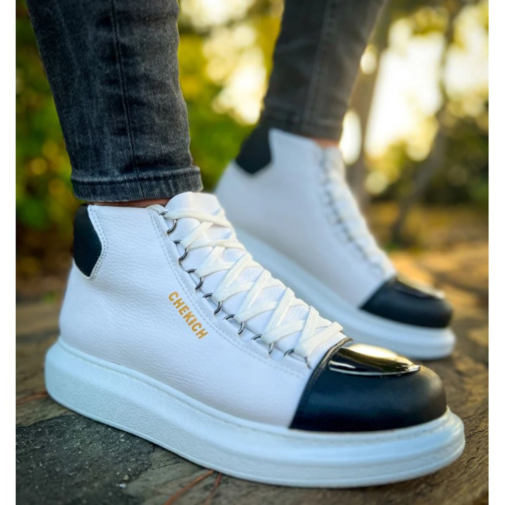 Men's and Women's Shoes White Black 2023 Faux Leather Fall Season Lace Up Unisex Sneakers Comfortable Ankle Gentlemen's Fashion Office Trekking Outdoor Light Odorless Breathable Warm Boots Non Slip Snow 267