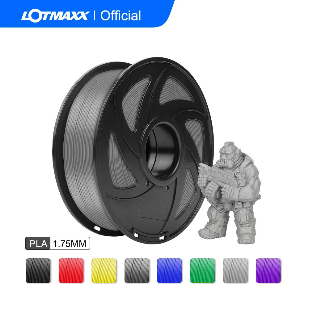 

LOTMAXX PLA Filament 1.75mm, 1kg Spool (2.2lbs) 3D Printing Filamen, 6 colors