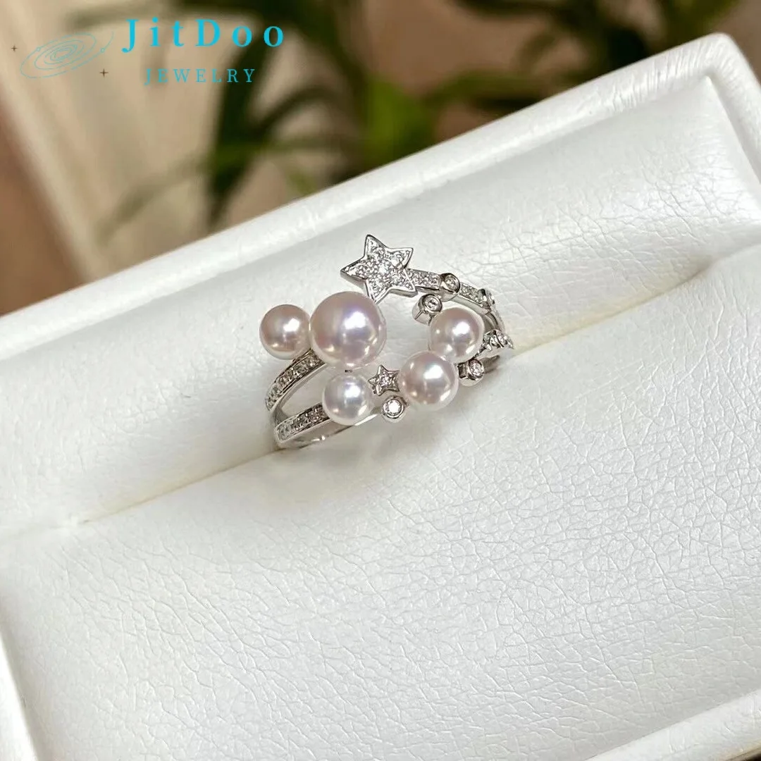 Женское кольцо с пресноводным жемчугом 925