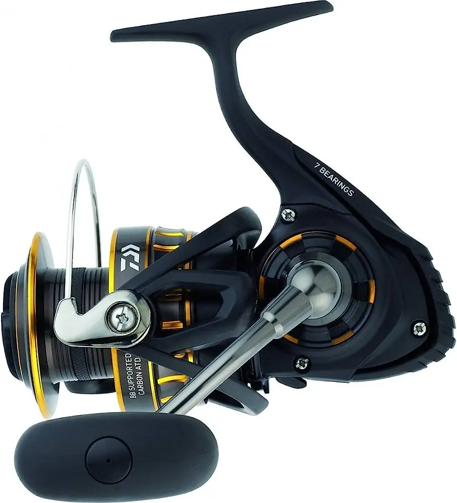 

Supermber Quality 100% Model BG2500 BG Saltwater Spinning Reel, 2500, 5.6: 1 Gear Ratio 6+1 Bearings, 33.20" Retrieve Rate 13.20