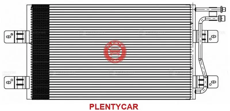 Радиатор кондиц. Luzar LRAC1509