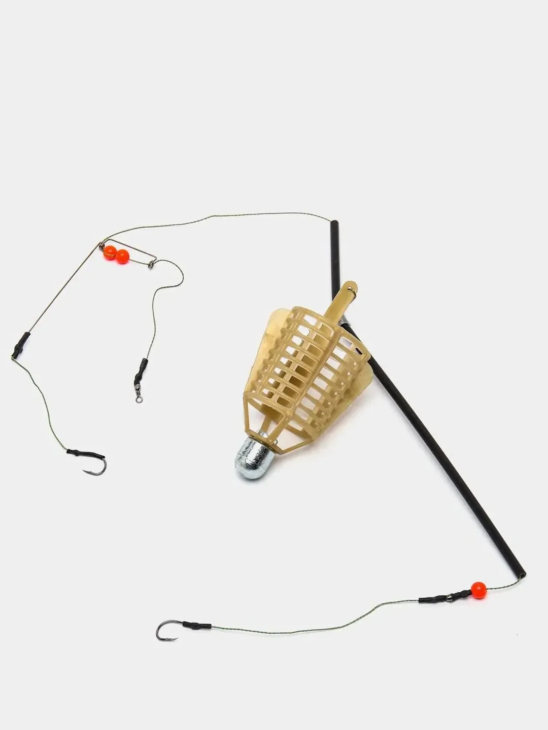 Кормушка с крючками для фидера. Фидерная оснастка с кормушкой пуля. Оснастка фидерная карп 2. Кормушки для фидера на карпа. Оснастка на карпа с кормушкой.