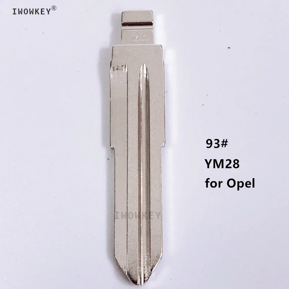

10pcs/lot #93 Flip Key Blade Replacement For Opel Replacement YM28 Car KD VVDI Remotes Flip Key Blade