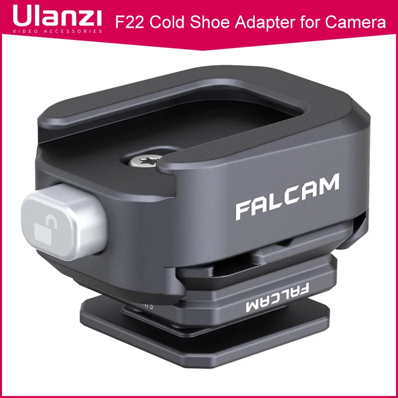 

Ulanzi FALCAM F22 Quick Release System Cold Shoe Adapter for Nikon Canon Sony DSLR Camera Cage Tripod