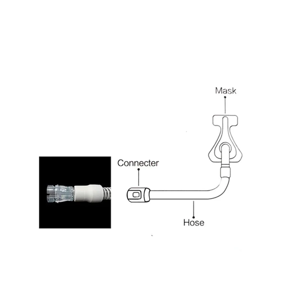 

High Quality Hose Connector CPAP Adapter for Air Nasal Masks