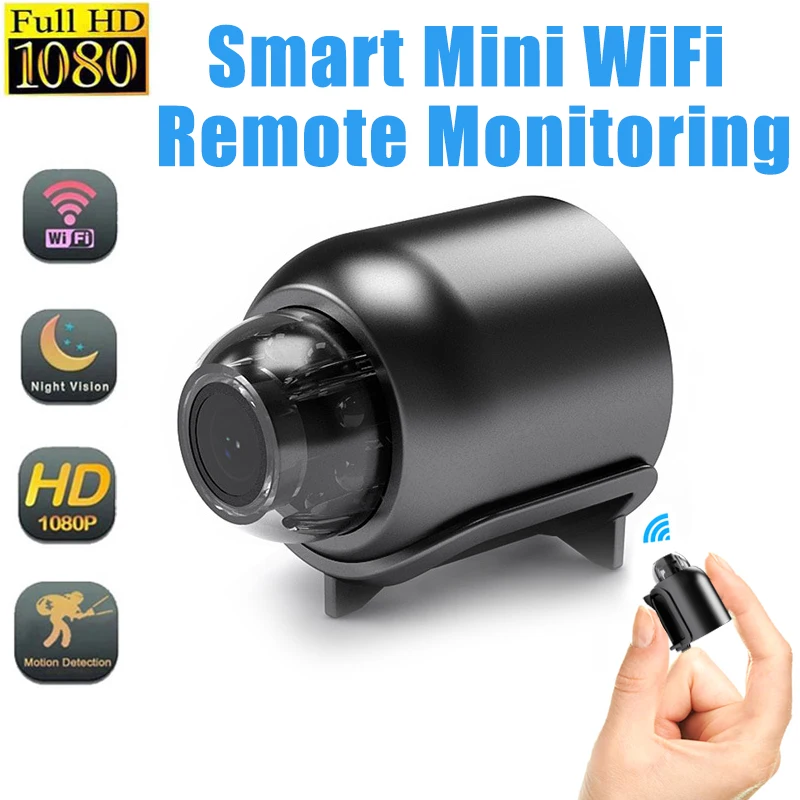 

Мини-камера видеонаблюдения с Wi-Fi и функцией ночного видения