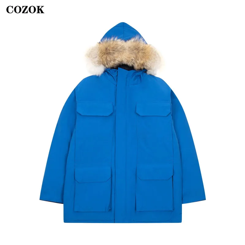 

Canada 08 Expedition Style Parka Hooded Cold-Resistant Down Jacket 90% Pure Duck Down Men's Down Jacket Women's Outdoor Jacket