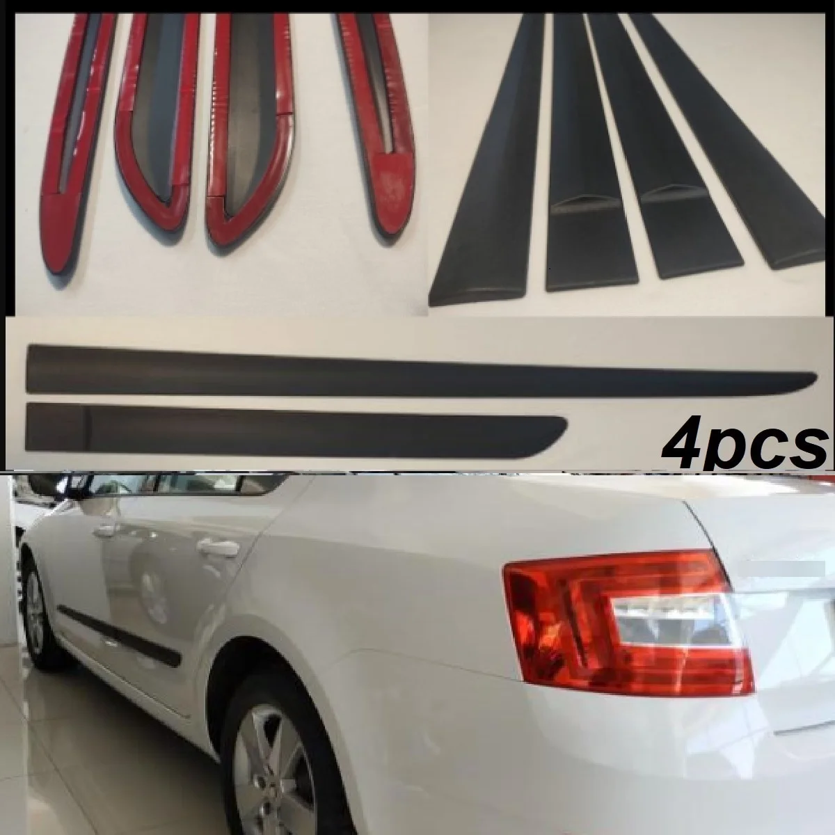 

Водонепроницаемая Резиновая Защитная Накладка на порог для Skoda Octavia