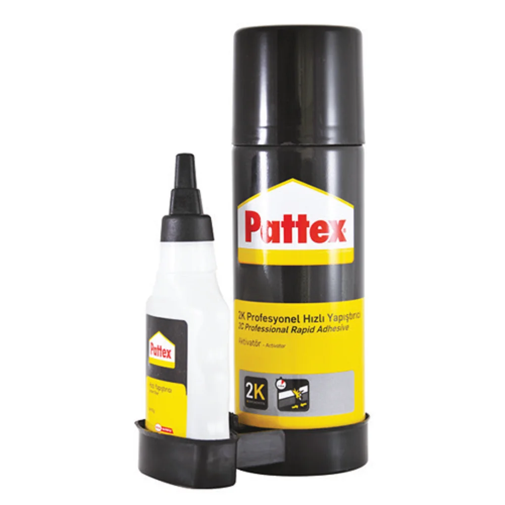 Pattex 2C Professional Instant Adhesive Metal Plastic Glass Ceramic Wood Marble High Adhesion Strength Cyanoacrylate Activator