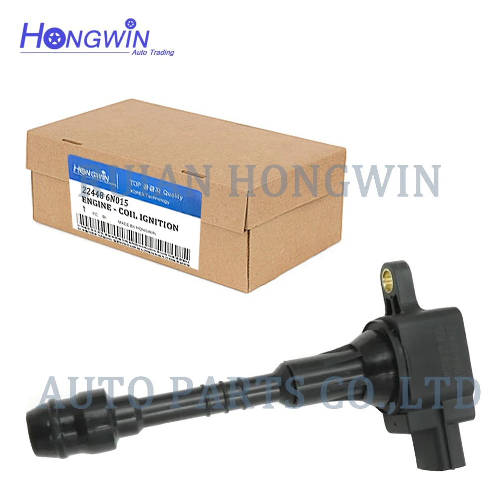 

Катушка зажигания для Nissan Sentra 22448 Almera N16 Primera P11 1,8, 22448-6N011,224486N011,224486N015, № AIC-4004G