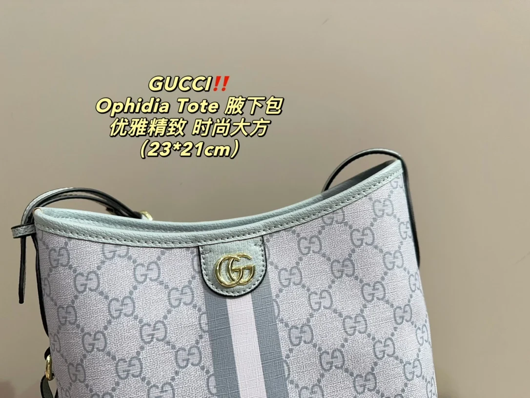 точная копия 1:1 Сумка Ophidia Tote Подмышечная Сумка-ведро В Стиле Gucci Сумка-тоут Через