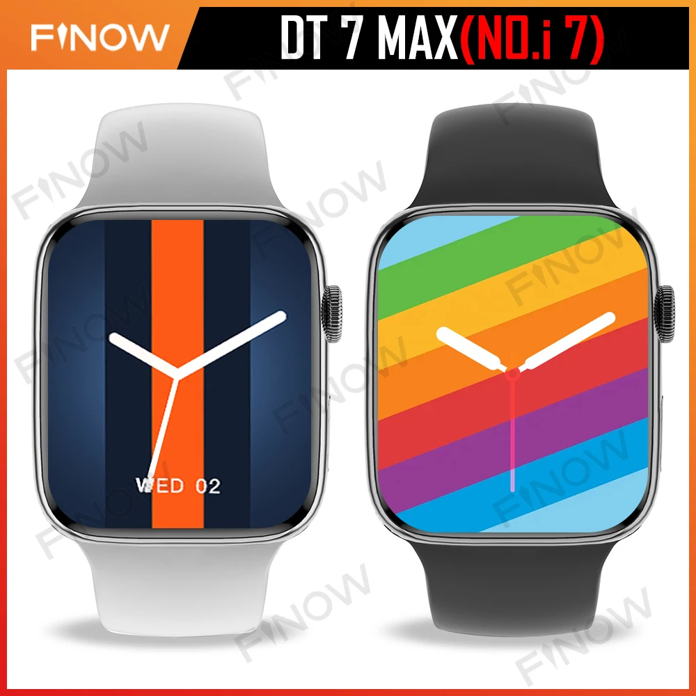 

Смарт-часы Finow Dt7 Max NO.i7 женские, спортивные, 1,9 дюйма, 7, 380 мАч