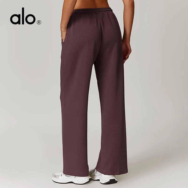 Женская одежда для йоги в стиле ALO драпированные спортивные брюки абрикосового