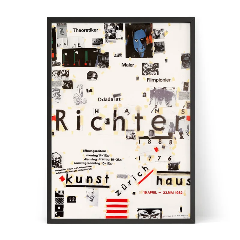 Мид-сенчури постер на стену Пол Брувилер - Hans Richter Kunsthaus 1982 год в тубусе