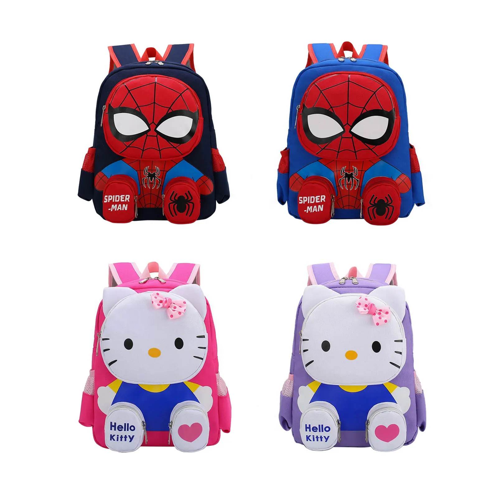 Водонепроницаемый детский рюкзак с 3D изображением Человека-паука - Легкий и