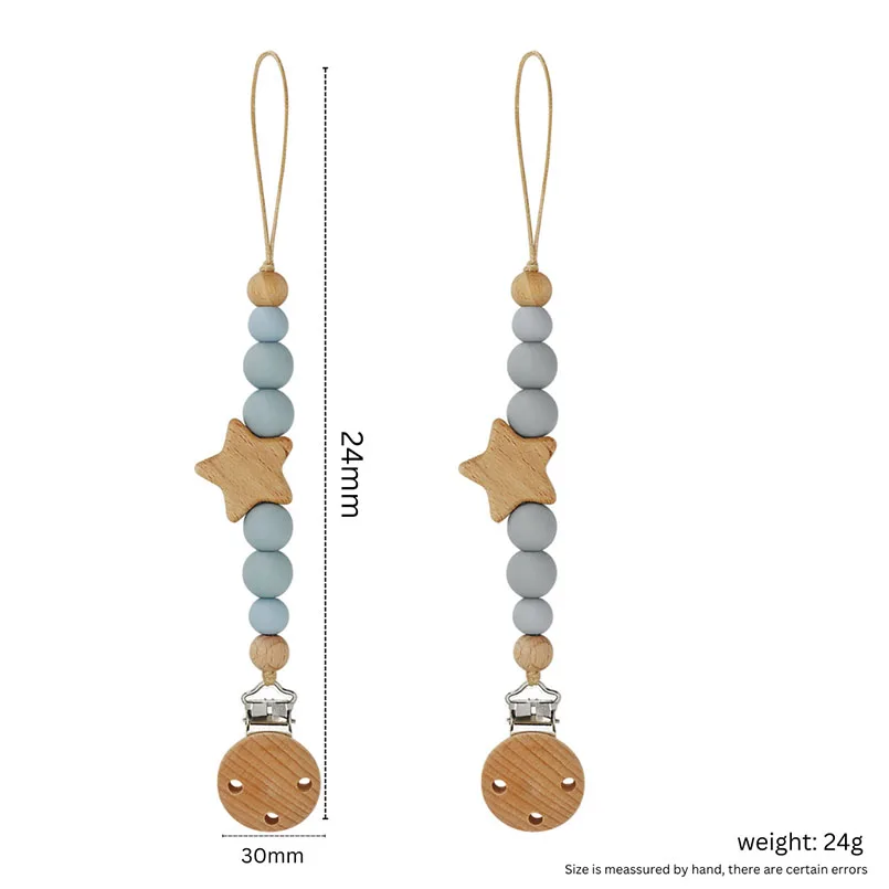 Жевательная звезда деревянные силиконовые бусины муляж Игрушка-грызунок