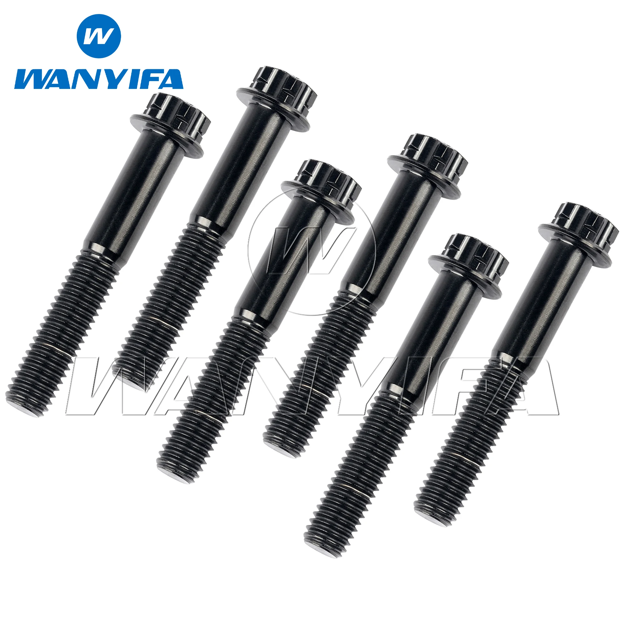 Wanyifa 6 шт. титановый болт M8x20 25 30 35 40 45 50 55 мм фланец Torx T40 головка декоративные винты
