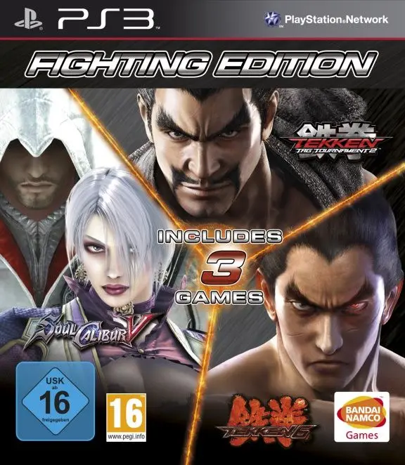 Видеоигра Fighting Edition (Tekken 6+SoulCalibur 5+Tekken Tag Tournament 2) Русская Версия (PS3) USED Б/У |