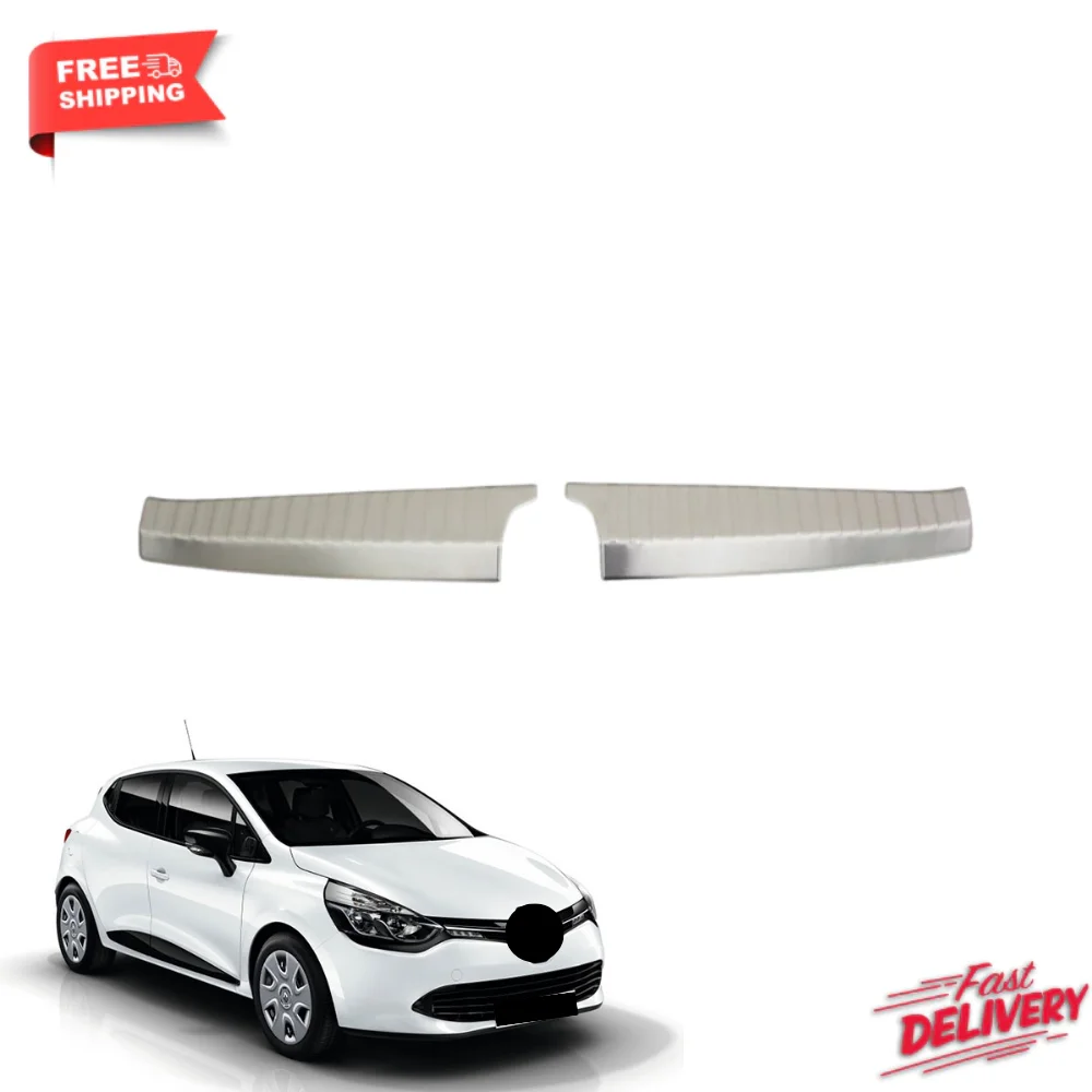 

Renault Clio 5 chrome trunk threshold for 2 pcs. 2019 and above stainless steel ISO9001 / 2008 quality modified styling accessory