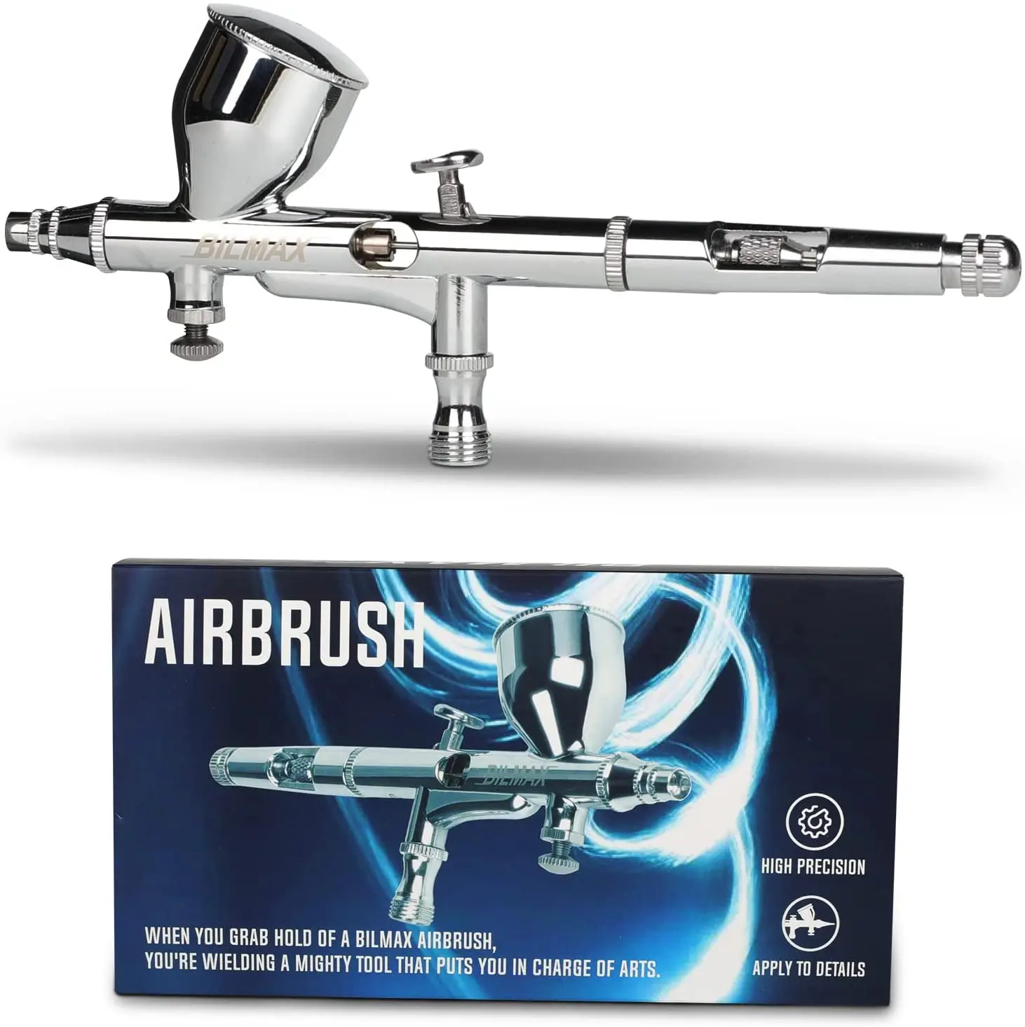

BILMAX Professional Airbrush PB180,air Brushes for Painting,air Brush Gun - Dual-Action Gravity Feed Airbrush