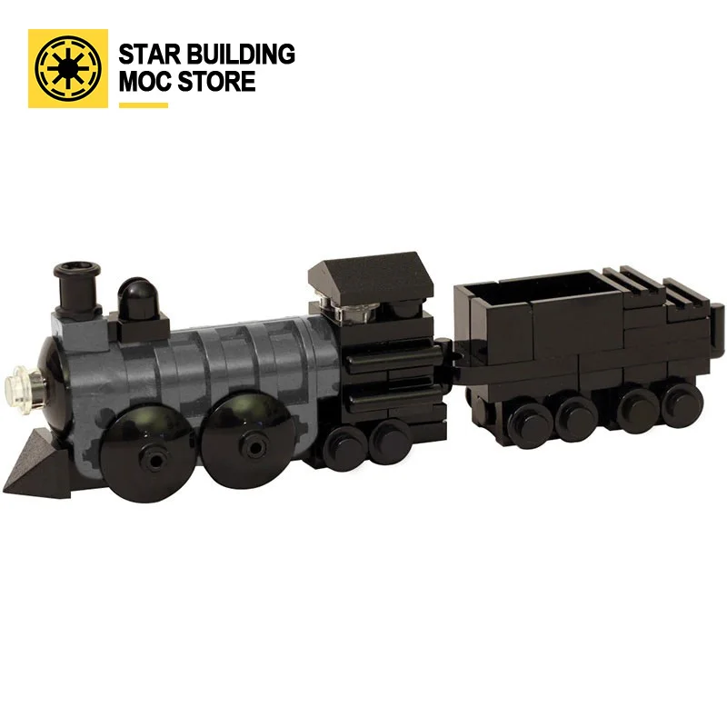 

MOC Creative Technology Series City building miniature steam train 0208 Splicing blocks model children's gifts