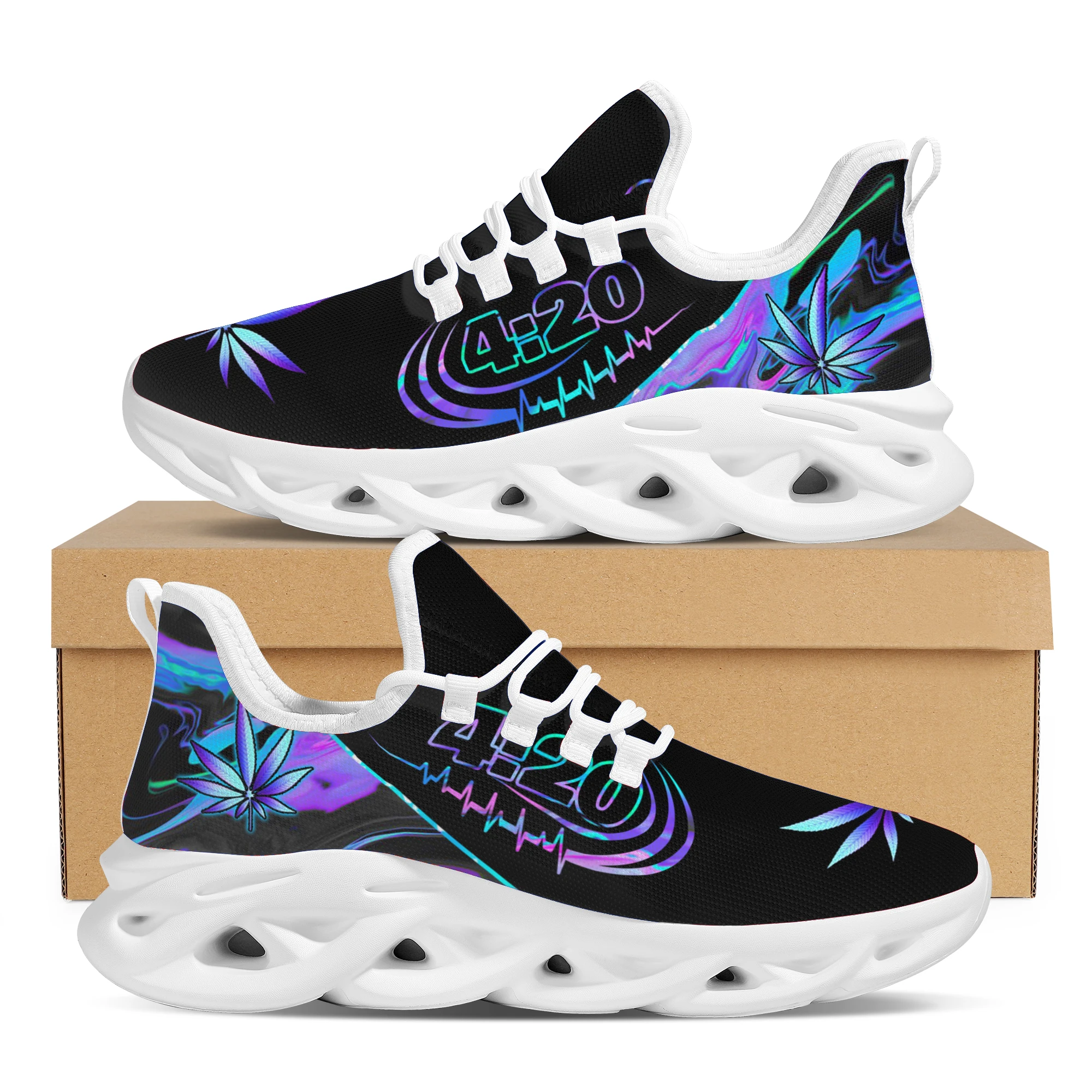 

Nopersonality New Non-Slip Wild Male Shoes Outdoor Light Exercise Sports Shoes Classic Fashion Printing Lace-Up Student Shoes