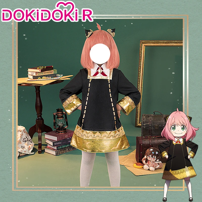 

[Размер соответствует] DokiDoki-R манга спайшери семейства Косплей Anya подделка Косплей Костюм/парик манга спайшери семейный косплей платье