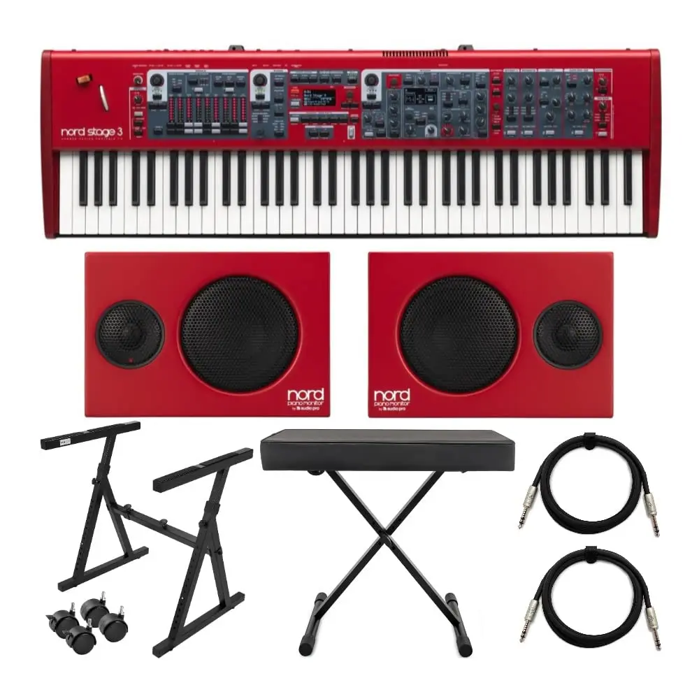 

Купите 2 и получите 1 бесплатную клавиатуру Nord Stage 3 HP76 76 с 76 клавишами Hammer-Action и мониторами Nord Piano V2