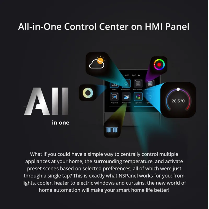 Kup Przełącznik Do Montażu ściennego Smart Touch Ue/US WiFi Inteligentny Przełącznik Do Alexa Google Home Sterowanie Głosem Wyświetlacz Termostatu Akcesoria Domowe