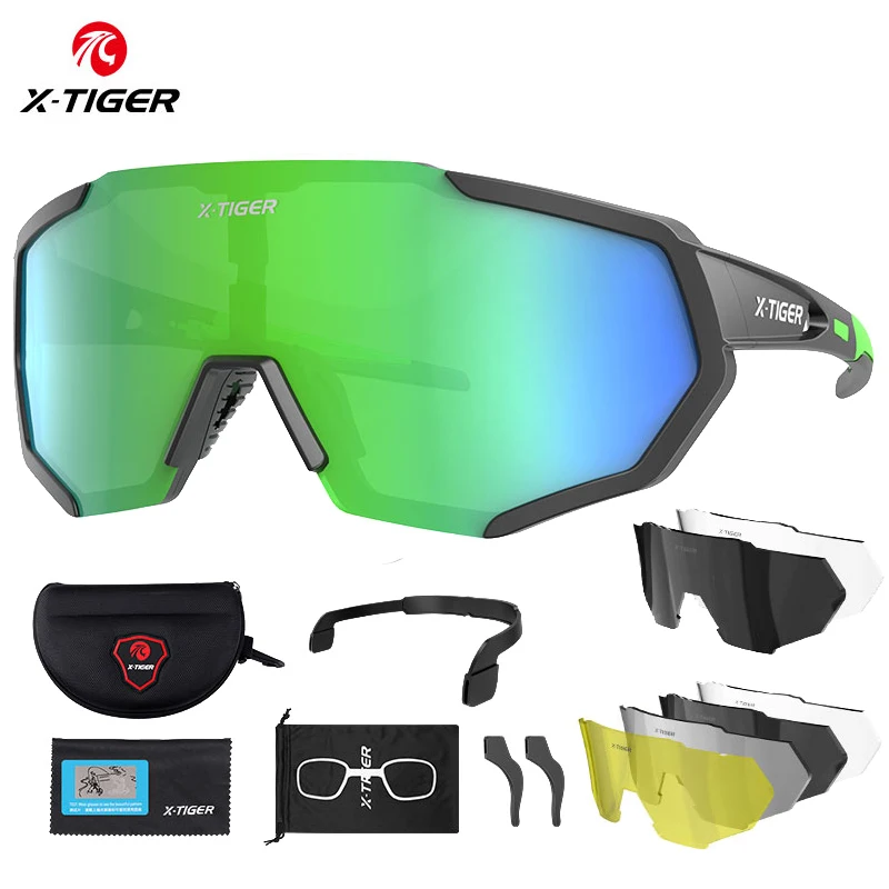 

X-TIGER Cycling Glasses Polarized Outdoor Sports Men Sunglasses With Myopia Frame Bicycle Glasses Men's Women Cycling Eyewear