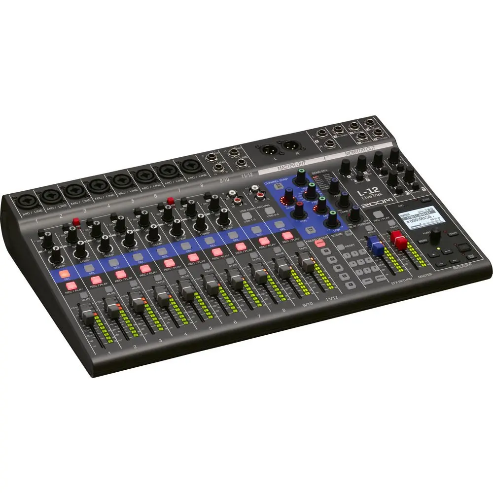 

(Новая скидка) Zoom LiveTrak L-12 12-канальный цифровой миксер/рекордер