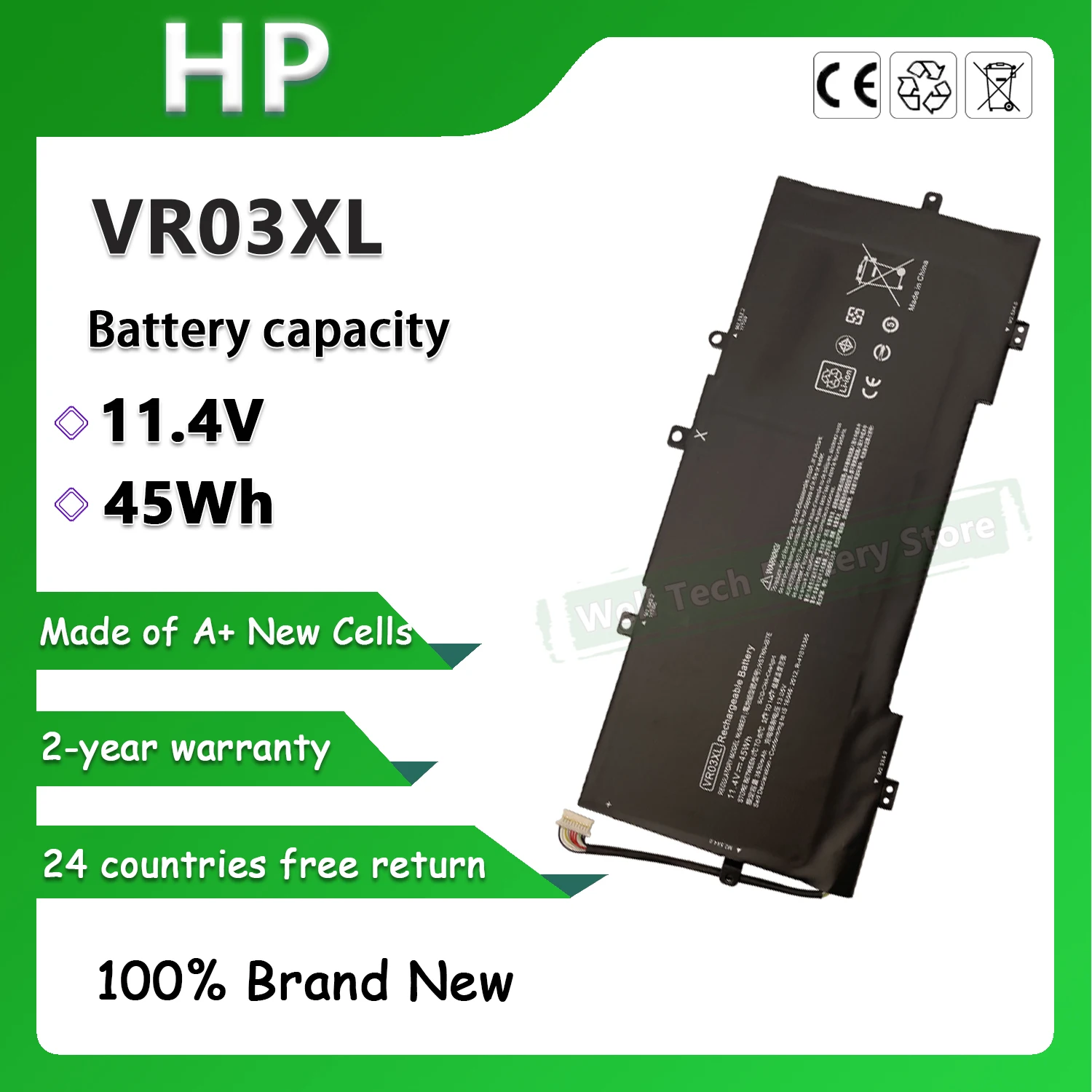 VR03XL Аккумулятор для ноутбука HP TPN-C120 Envy 13-D021TU 13-D023TU 13-D024TU 13-D025TU 13-D046TU 13-D051TU 13-D056TU