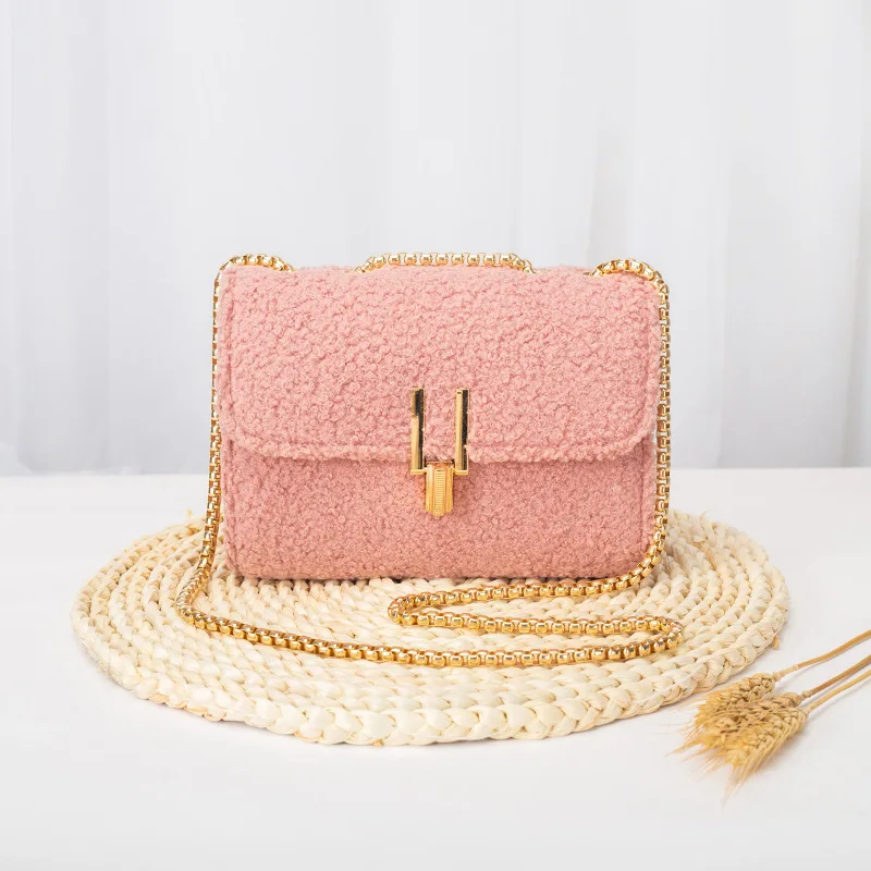 

68$ Plush Comfortable Material PU Leather Crossbody Bags For Women Trend Hand Bag Female Causal Branded Shoulder Handbags New