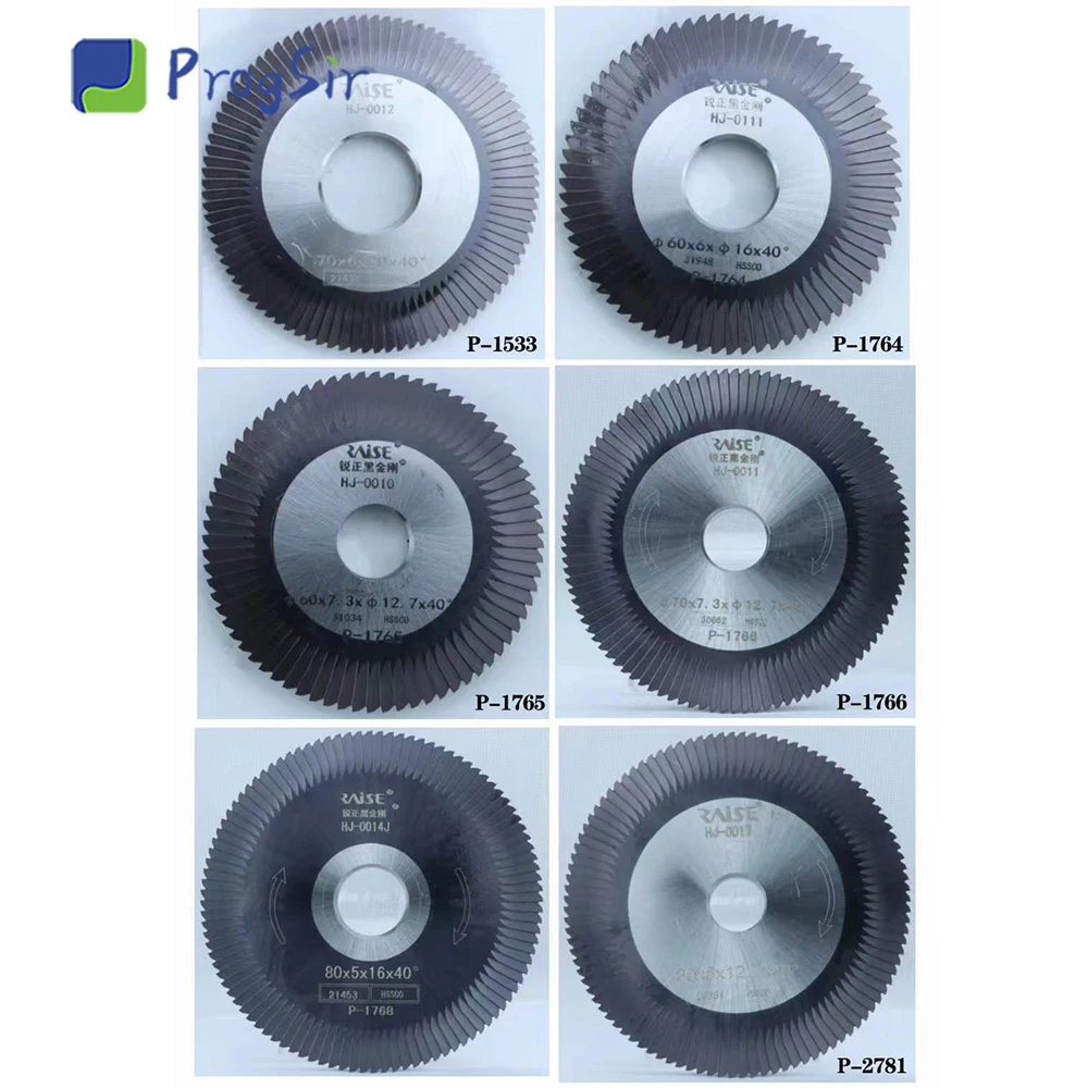 

80*5*16 68*6*16 Tungsten Steel Cutter For Key Cutting Machine