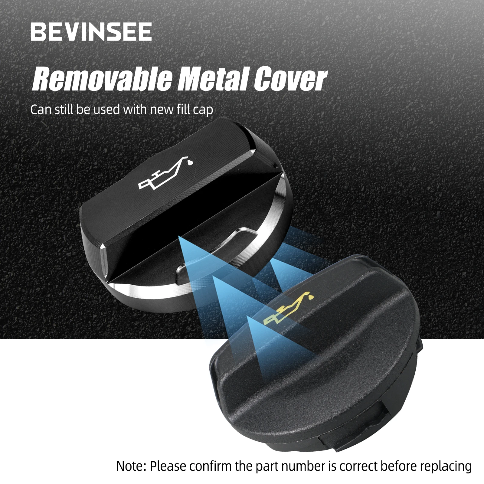 Крышка заливной горловины моторного масла BEVINSEE для VW Golf 7 GTI R Passat Amarok 1 8 л/2 0 л EA888 Gen