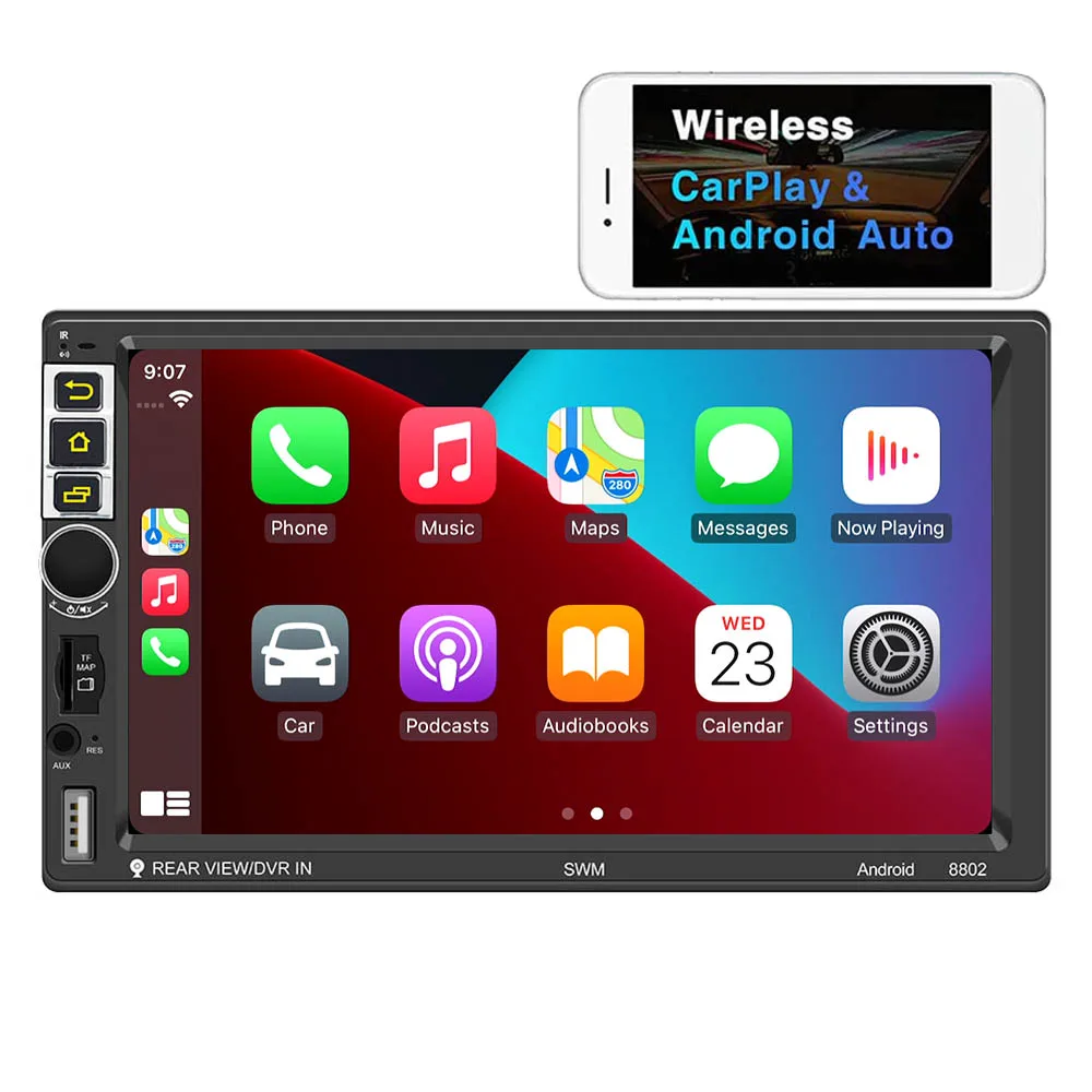 Universal 7 Inch Touch Screen Bluetooth 5.0 Car Multimedia P