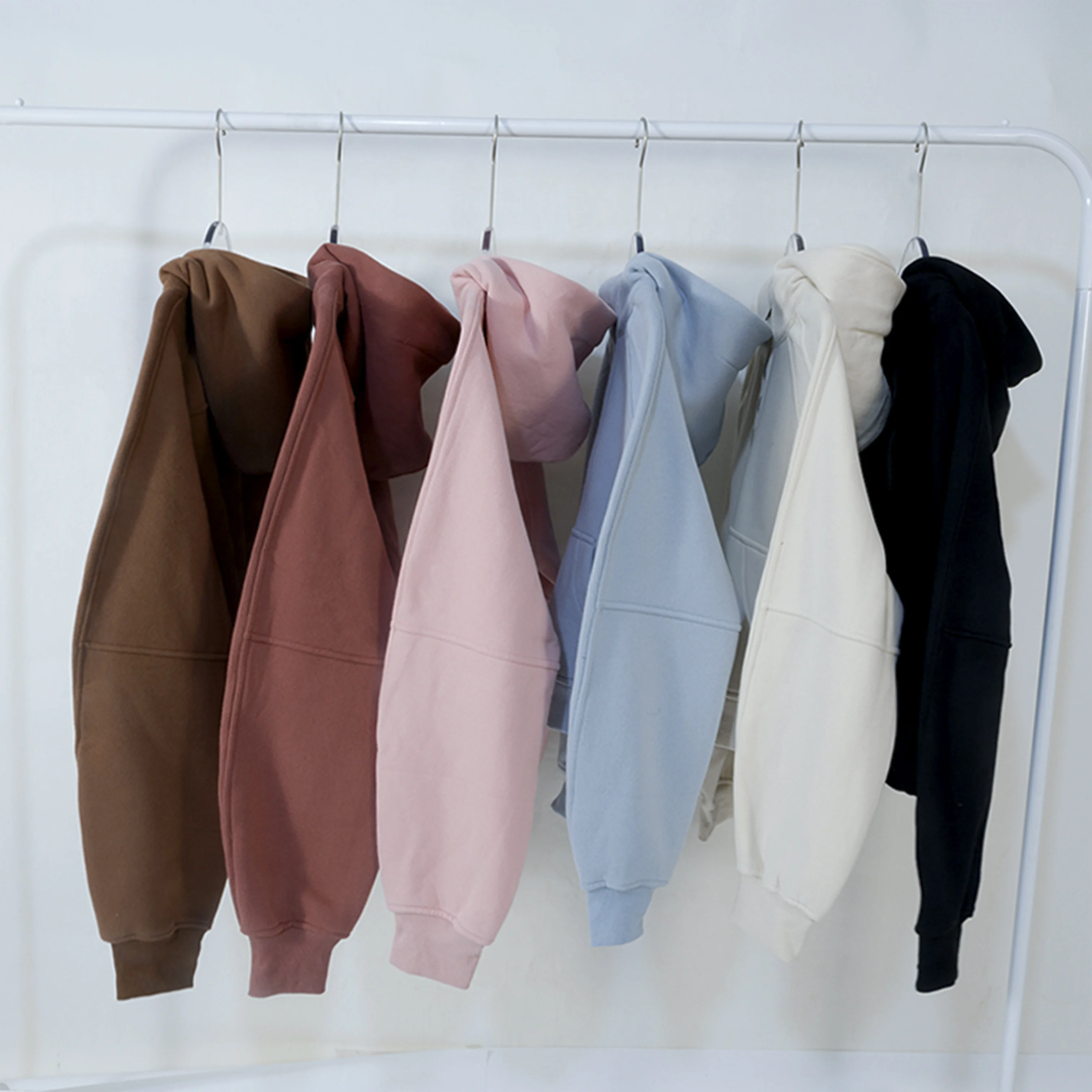 Half-Zip Hoodie Scuba Oversized Hoodie Waist Length Jackets Sweatshirts Soft Thumbholes Leisure Yoga Coat