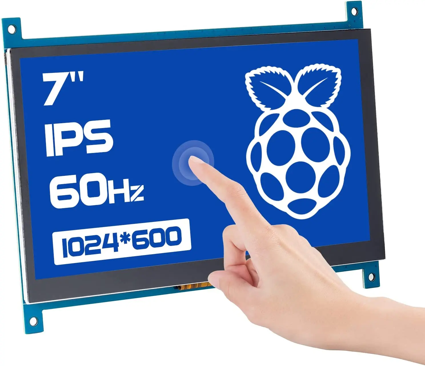 SunFounder Raspberry Pi 4 Touchscreen 7 Inch HDMI 1024×600 USB IPS LCD Display Monitor for Raspberry Pi