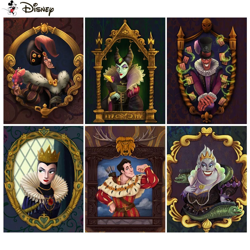 

Алмазная живопись Disney «мультяшный персонаж», полное квадратное/Круглое украшение для стен, инкрустированная смолой, вышивка, ручная вышивк...