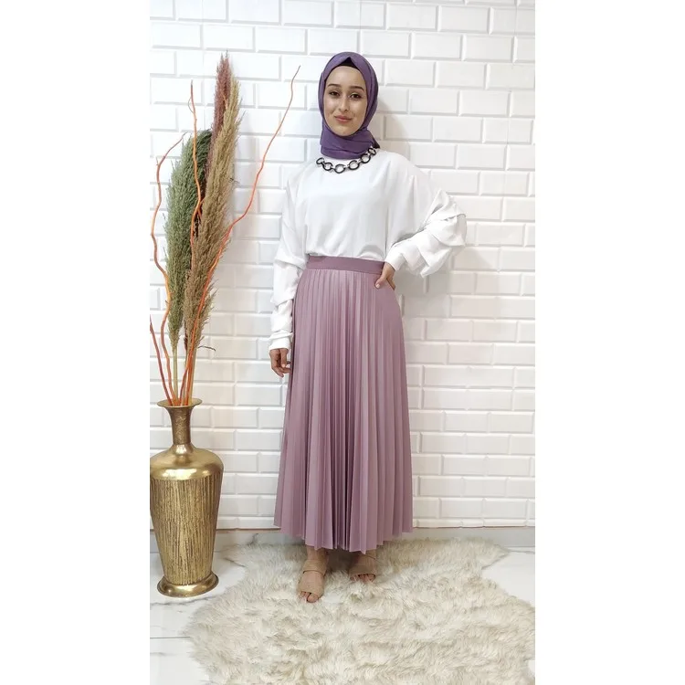 Setri Lin Женская шифоновая рубашка с гофрированными рукавами и подвеской Setri Lin Женская шифоновая рубашка с гофрированными рукавами и подвеской