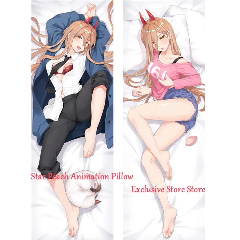 

Dakimakura Anime Chainsaw Man Pillow Cover 2-Side Print Pillowcase Hugging Body Cushion