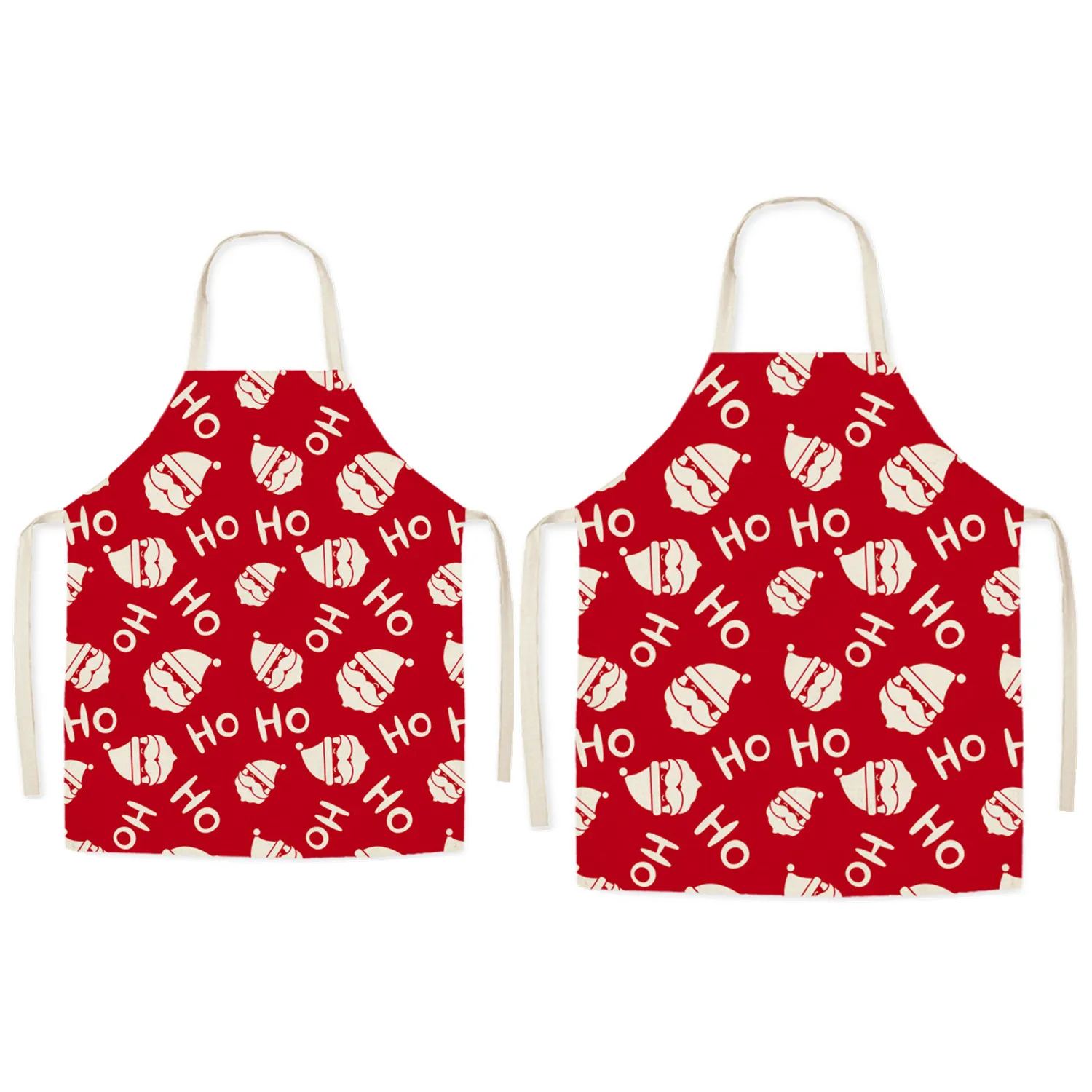 

Christmas Santa Cute Family Matching Apron Dad and Me Pinafore Kid Drawing DIY Boy Men Couple Kitchen Waterproof Baking Apron