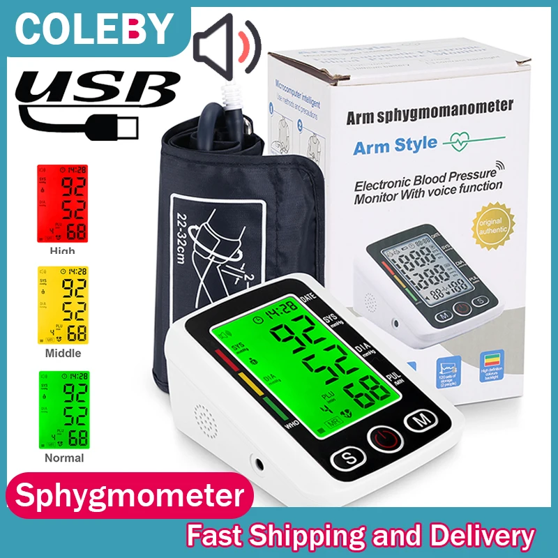 

Blood Pressure Monitor Hematomanometer Digital Wrist Monitors Pulse Heart Beat Rate Meter Device Medical Sphygmomanometer